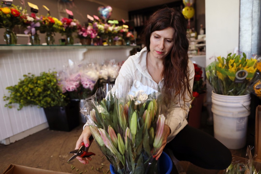 Kim Hamilton works at Elegante Petals in Yuba City.