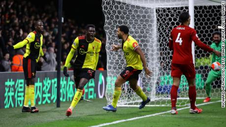Watford surprised Liverpool to make the Reds' first defeat of the Premier League season.