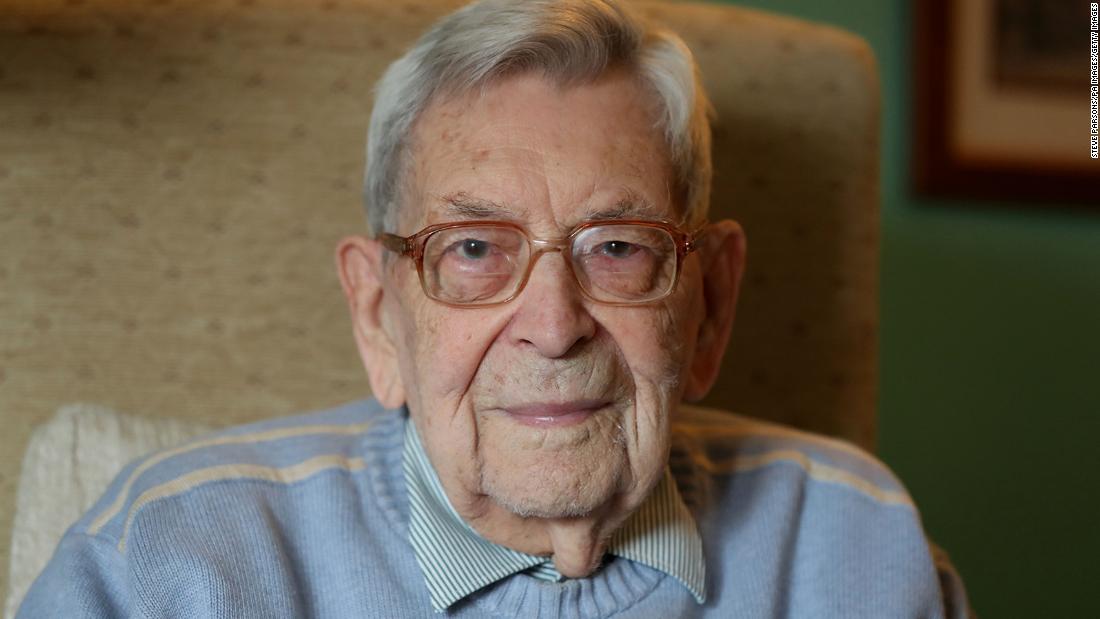 Robert Weighton, pictured here in 2018, has died age 112.