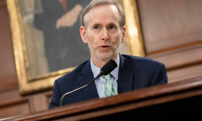 Dr. Tom Inglesby, the director of the Bloomberg School’s Center for Health Security, speaks during a briefing Covid-19 developments on Capitol Hill in Washington, on March 6.