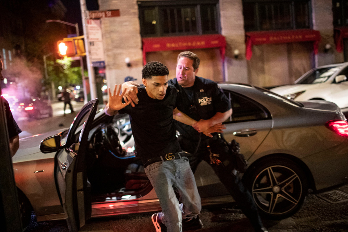 Dozens of looters were arrested after a night of chaos in NYC