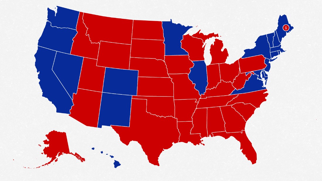 The election map tilts towards Donald Trump now