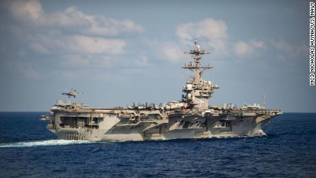 US aircraft carriers hit by a large coronavirus outbreak went back to sea