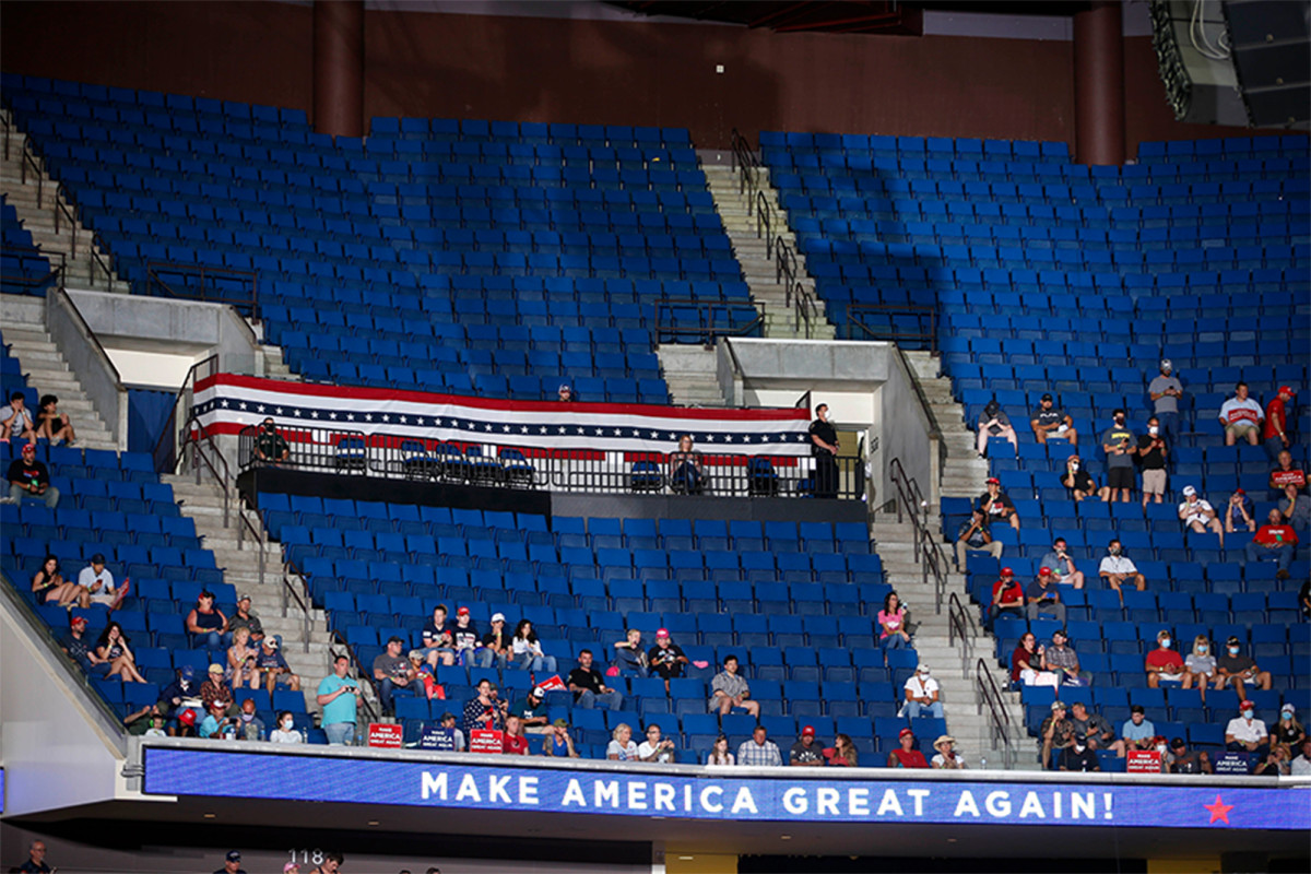The TikTok campaign ensures hundreds of seats that are not used at the Trump Tulsa rally