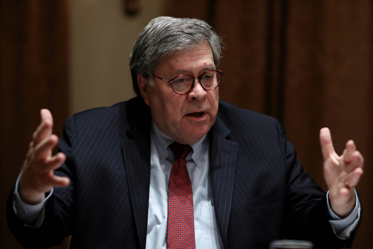 Imaging of William Barr 'waste of time' Democrats said above