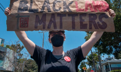 Public officials allegedly destroyed the Black Lives Matter sign