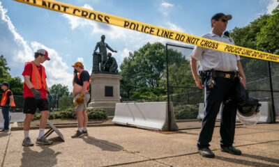 A barrier was installed to protect the DC emancipation warning