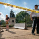 A barrier was installed to protect the DC emancipation warning