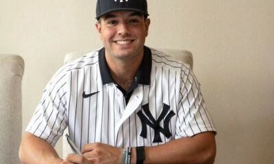 Austin Wells is on the fold: 'Official Yankee!'