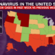 Coronavirus cases are increasing in 18 US states when the model estimates more deaths