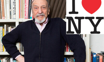 Milton Glaser, the designer of the 'I ♥ NY' logo, died at the age of 91 years