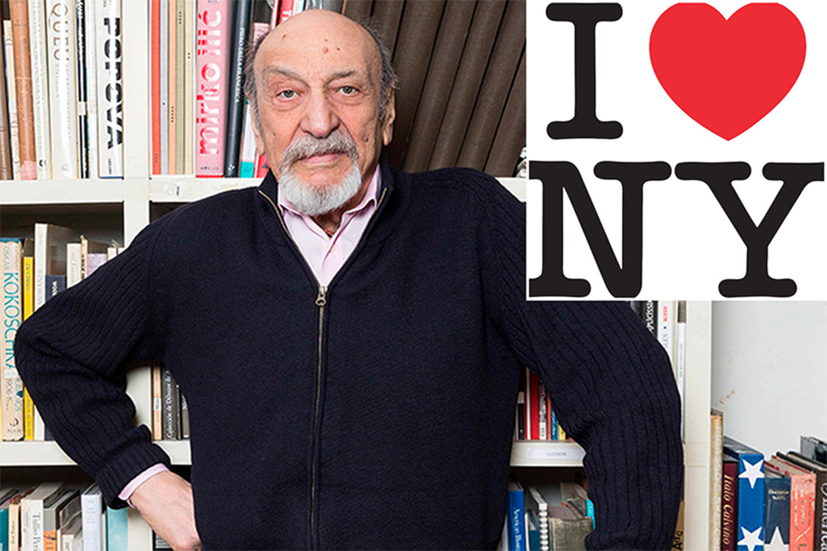 Milton Glaser, the designer of the 'I ♥ NY' logo, died at the age of 91 years