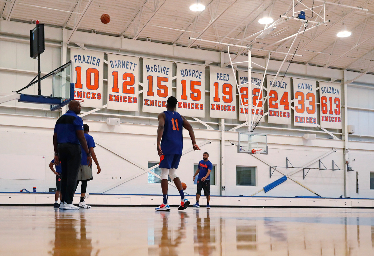 The NBA will not let the Knicks practice on stage this summer