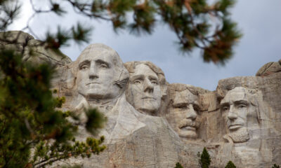 Mount Rushmore National Memorial in Keystone, South Dakota, is pictured on April 23.