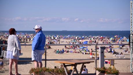 The beach and bars are closed to prevent crowds during the Fourth of July weekend