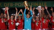 Bayern Munich lifted the German Cup after beating Bayer Leverkusen 4-2.