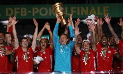 Bayern Munich remain on the historic treble track with the German Cup victory over Bayer Leverkusen