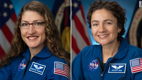 Astronauts Christina Koch and Jessica Meir successfully completed the spacecraft, all of which were female 