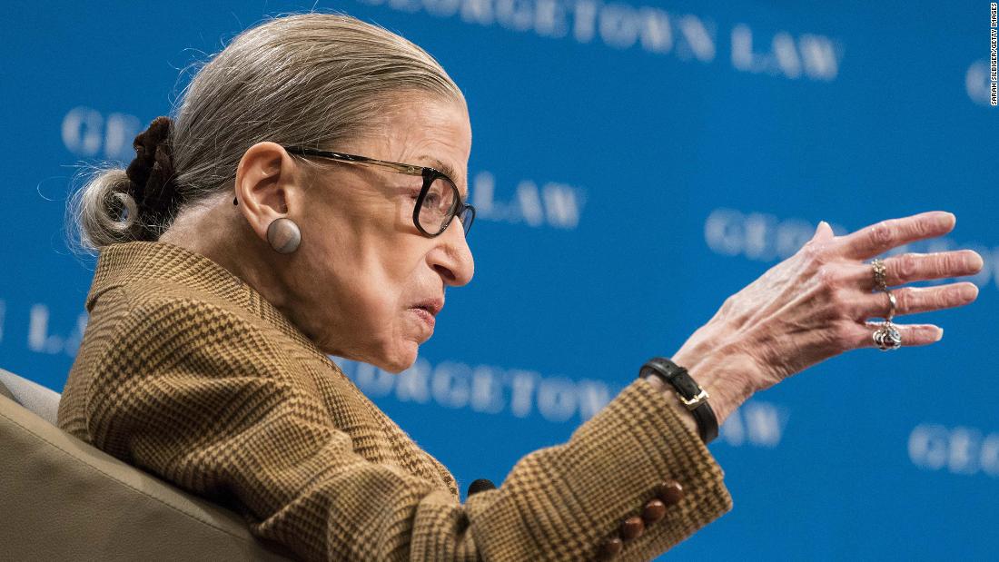 Ruth Bader Ginsburg hospitalized for possible infection