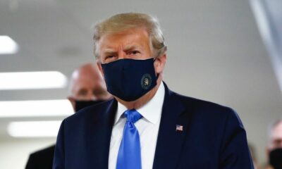 Trump wears face mask in public for first time since COVID-19 began