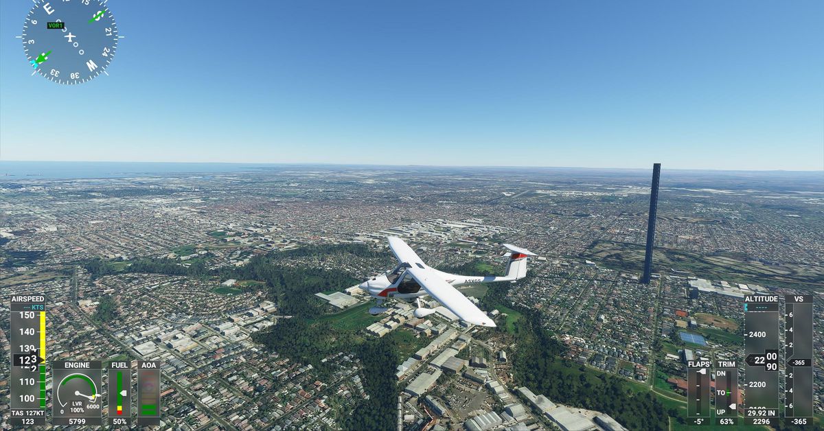 An innocent typo led to a giant 212-story obelisk in Microsoft Flight Simulator