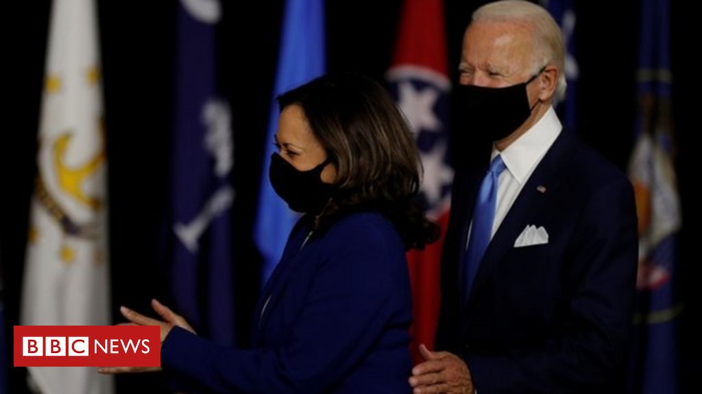 Kamala Harris joins Joe Biden in first campaign event