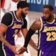 LeBron James, with Anthony Davis' help, passes Tim Duncan for No. 2 in playoff wins