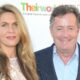 LOS ANGELES, CA - JUNE 02:  Journalist Piers Morgan (R) and wife, Celia Walden, attend the British Consul General hosted Theirworld collaboration with Astley Clarke summer reception at The British Residence on June 2, 2015 in Los Angeles, California.  (Photo by Imeh Akpanudosen/Getty Images)