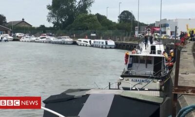 Great Yarmouth boat crash: Trapped woman dies