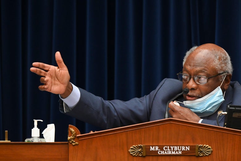 Rep. James Clyburn speaks during a hearing on Capitol Hill in Washington, D.C. on July 31, 2020.