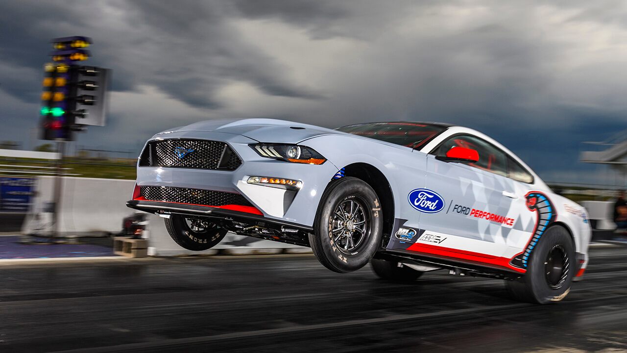 Watch: Electric Ford Mustang Cobra Jet 1400 lost race on gasoline Mustang, but surpassed Chevy