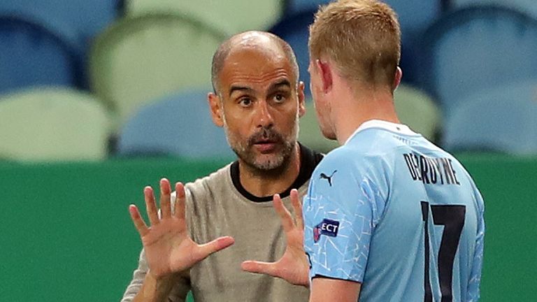 De Bruyne praised the contribution of Manchester City manager Pep Guardiola to his achievements.