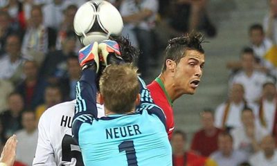 A BOLA - Cristiano Ronaldo with zero goal against Germany, but nine against Neuer (national team)