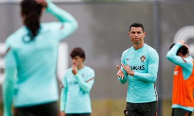 Portugal conducts its last training session on Portuguese soil and travels to Budapest.