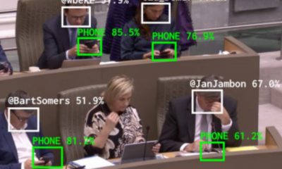 Imagem de: IA identifica políticos distraídos com o celular durante debates