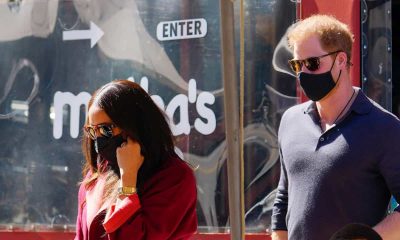 Harry and Meghan Markle are spotted at a restaurant after attending school.
