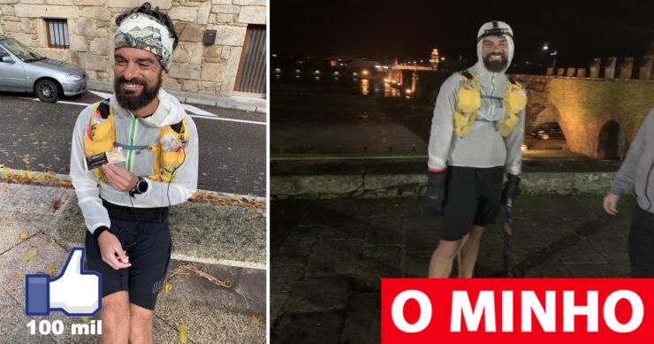 He ran 150 km on the Camino de Santiago in 28 hours.  Lost and nearly lost