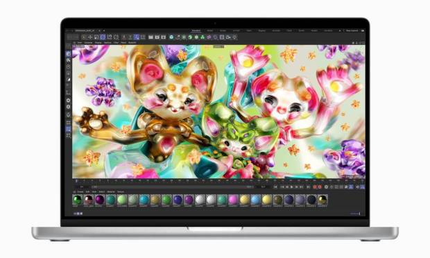 The new MacBook Pro features a Retina XDR LCD display for more brightness and more shadows.  It has 1080 pixels.  Photo: Disclosure