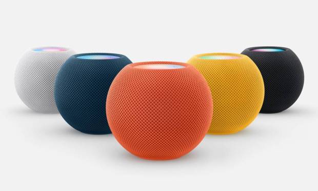 Apple introduced the HomePod mini in three new colors: yellow, orange and blue.  Photo: Disclosure
