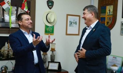 Moises visits Antidio Lunelli in political endorsement of emedebista for 2022 |  Anderson Silva