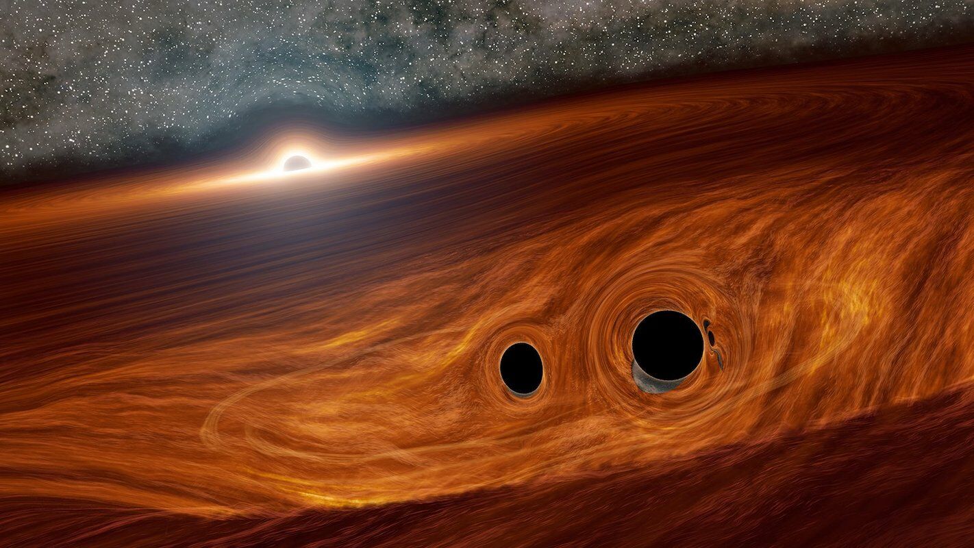 For the first time, light could be seen from two colliding black holes.