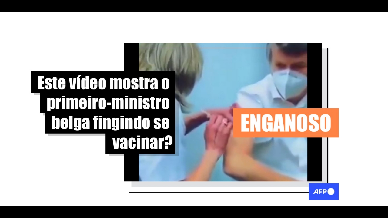 A video of a Belgian politician pretending to be vaccinated shows a simulation.