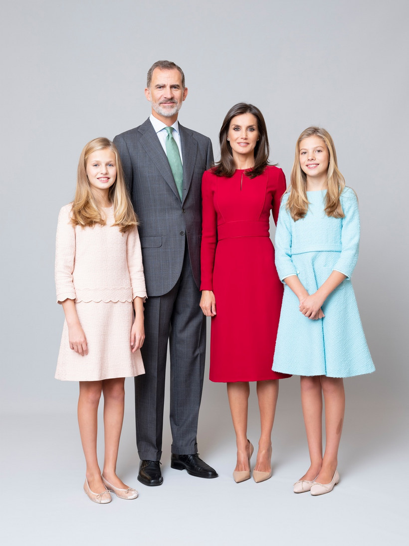 Princess Leonor, Felipe VI, Letizia and Infanta Sofia in 2020