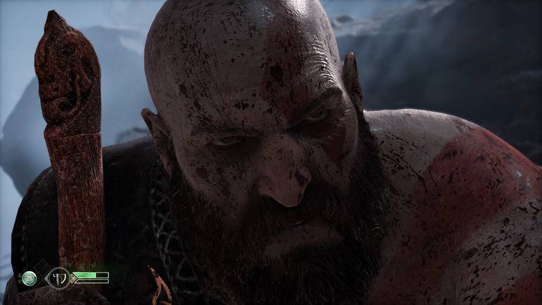 Kratos is injured.