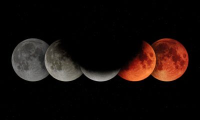 Lunar eclipse near Centro Ciência Viva de Constância