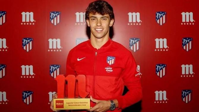 BALL - The fans have chosen Joao Felix as Atla's Player of the Year.  Madrid, Spain)