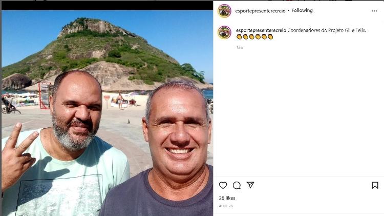 The profile of one of the centers indicates that Eduardo Gil (left) and Marcelo Felix (right) "project coordinators" - Playback/Instagram - Playback/Instagram