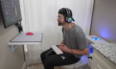 Youtuber turns toilet into a gaming PC