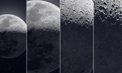 Imagem da Lua com detalhe