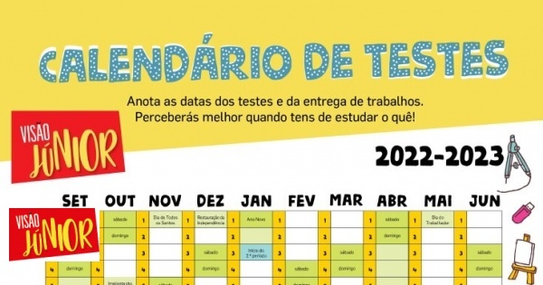 Special calendar for organizing school work